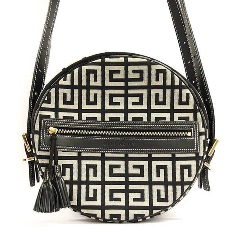 Givenchy All-Over Pattern Canvas Tassel Zipper Cr… - image 1